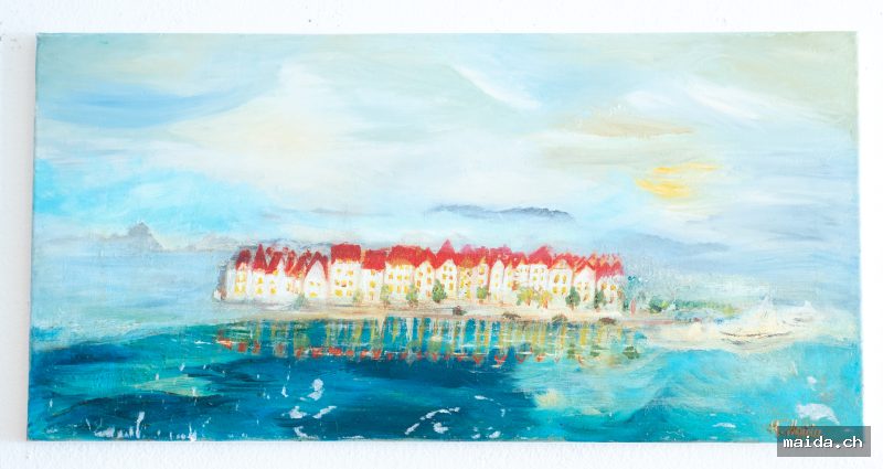 1194 — Huile sur toile, 40×80 cm, 2025